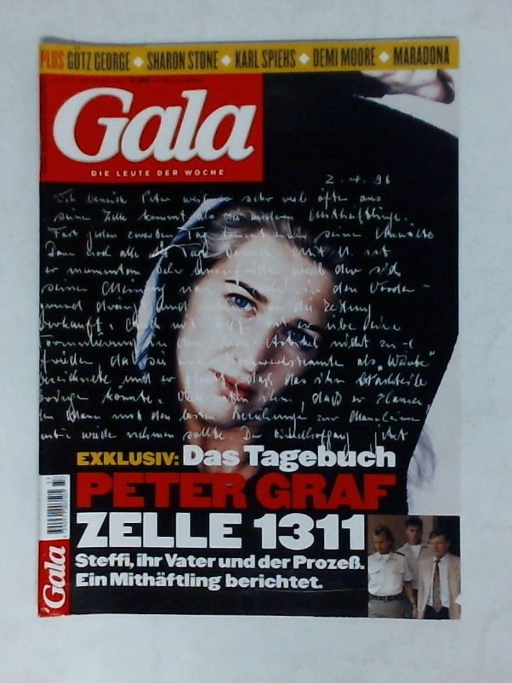 Gala - Die Leute der Woche aus Gesellschaft, Politik, Sport & Kultur - Heft Nr. 37 vom 5. September 1996: Exklusiv: Das Tagebuch Peter Graf, Zelle 1311. Steffi, ihr Vater und der Proze. Ein Mithftling berichtet