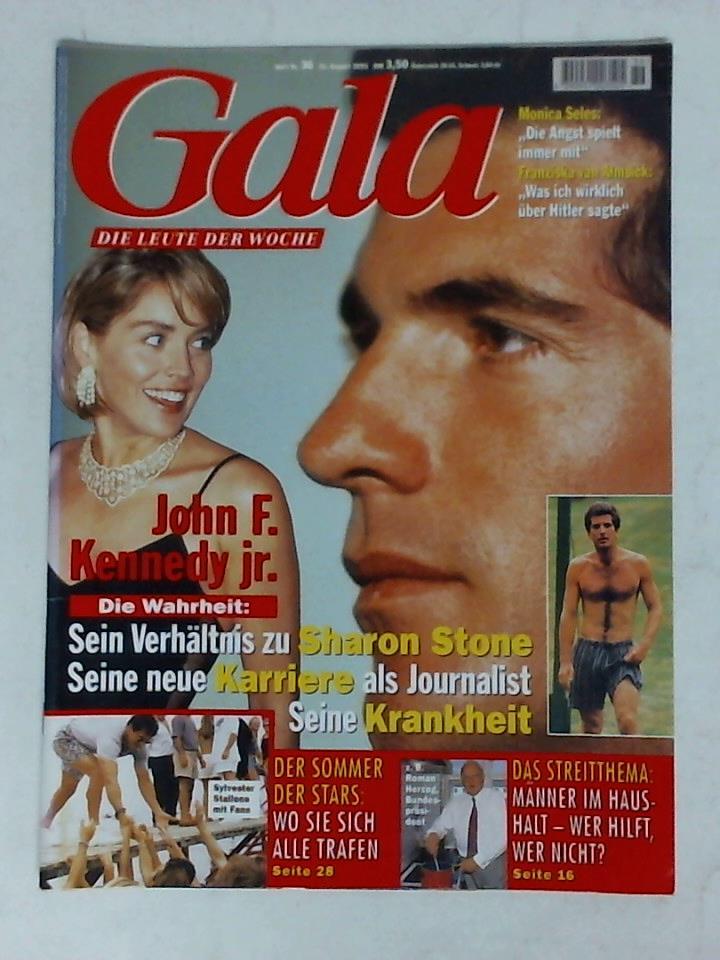 Gala - Die Leute der Woche - Heft Nr. 36 vom 31. August 1995: John F. Kennedy jr. - Die Wahrheit: Sein Verhltnis zu Sharon Stone - Seine neue Karriere als Journalist - Seine Krankheit