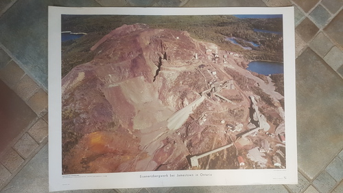 Westermann Wandbilder - Eisenerzbergwerk bei Jamestown in Ontario. Schulwandbild