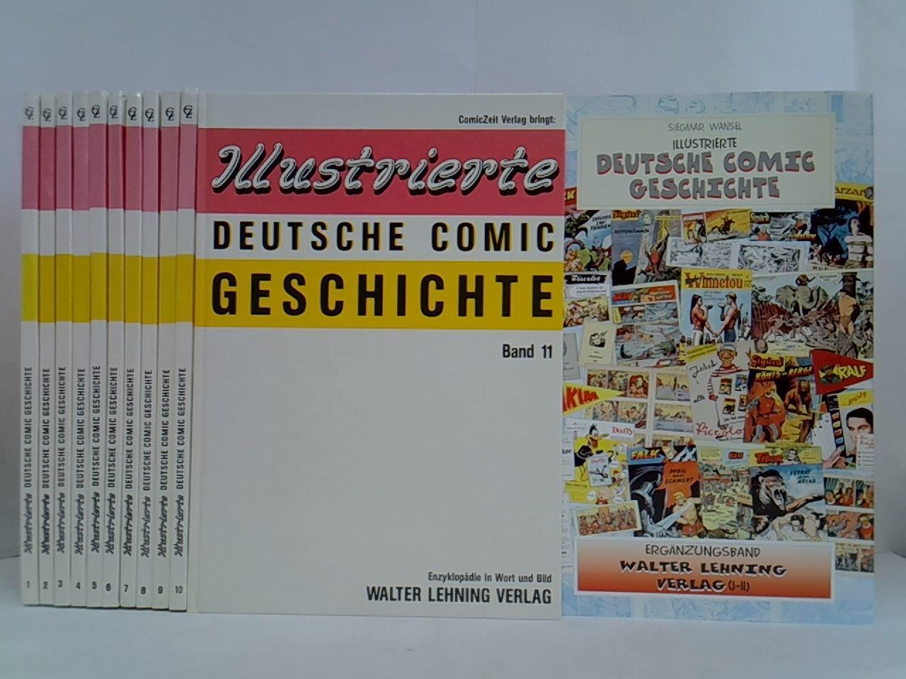 Illustrierte deutsche Comic-Geschichte. Enzyklopädie in Wort und Bild, Band 1 bis 11 sowie Ergänzungsband. Zusammen 12 Bände