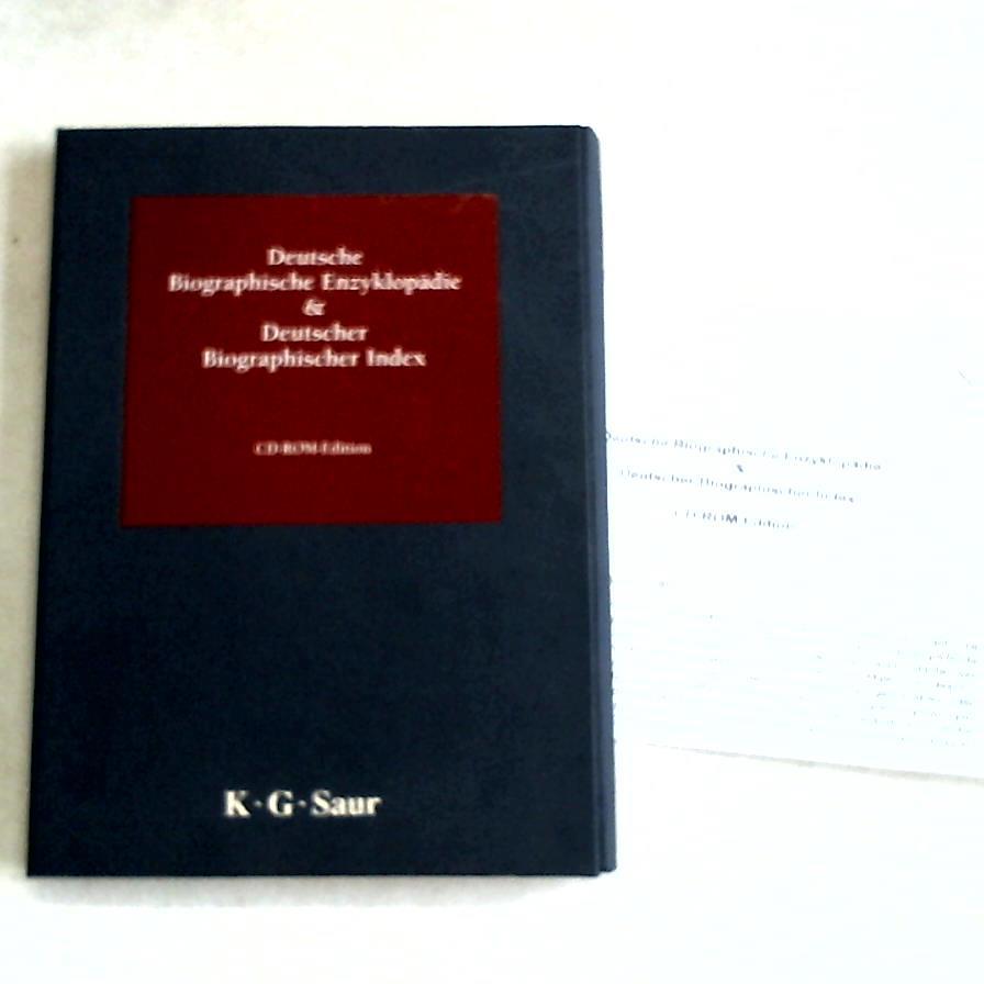 (Nachschlagewerke) - Deutsche Biographische Enzyklopdie & Deutscher Biographischer Index. CD-Rom-Edition