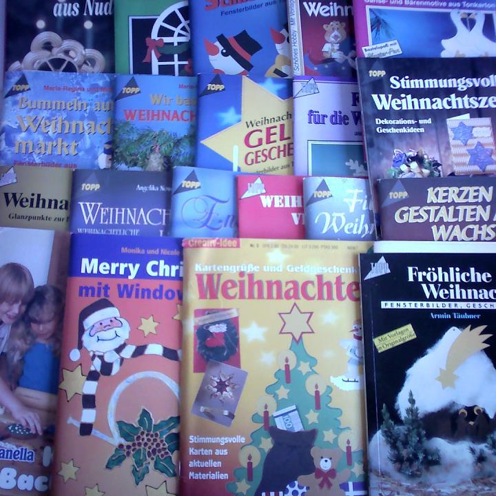 (Bastelspa im Winter und zu Weinachten) - Sammlung von 26 Bastelbchern