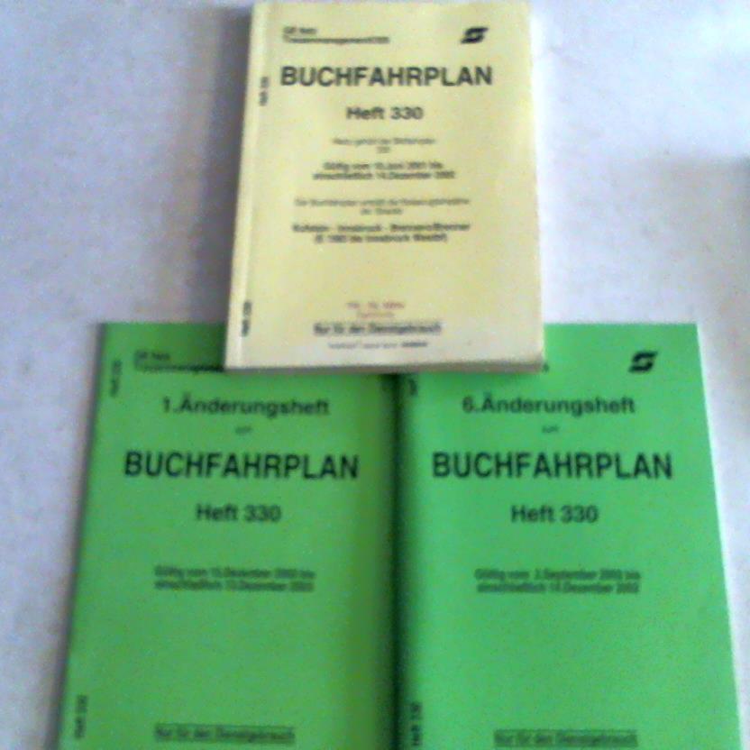 GB Netz Trassenmanagement/OSS - Buchfahrplan. Heft 330. Gltig vom 10. Juni 2001 bis einschlielich 14. Dezember 2002