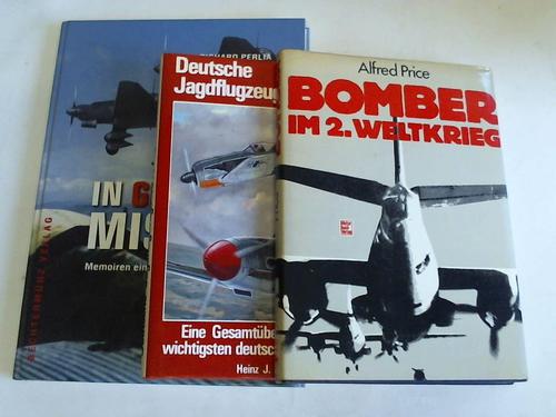 (Deutsche Luftwaffe 1939 - 1945) - In geheimer Mission. Memoiren eines Testpiloten unter Hitler  / Bomber im 2. Weltkrieg / Deutsche Jagdflugzeuge 1915-45. 3 Bnde