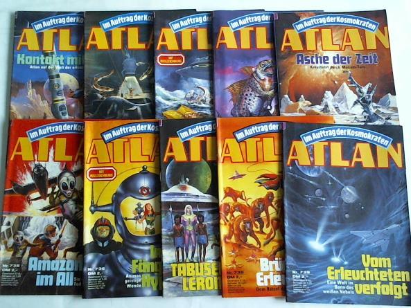 Atlan -  Im Auftrag der Kosmokraten - Perry Rhodan Sonderreihe. Sammlung von 10 Heften