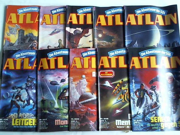 Atlan -  Die Abenteuer der SOL - Perry Rhodan Sonderreihe. Sammlung von 10 Heften