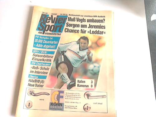 Revier Sport am Donnerstag - Nr. 25/9. Jahrgang. 18.06.98