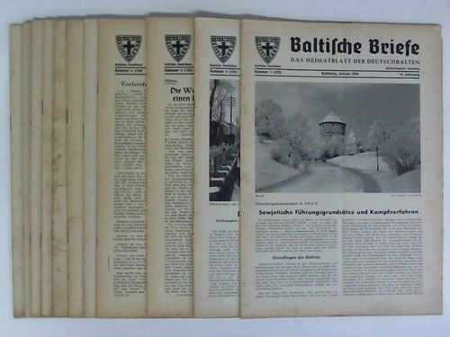 Baltische Briefe - Das Heimatblatt der Deutschbalten - 12. Jahrgang 1959, Nummer 1 bis 12 (in 11 Heften)
