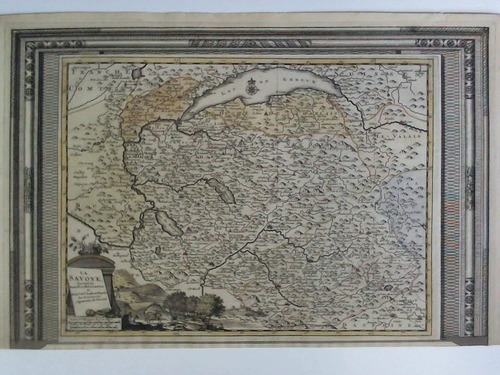 Savoye, La - Karte von Savoyen - Teilcolorierter Kupferstich