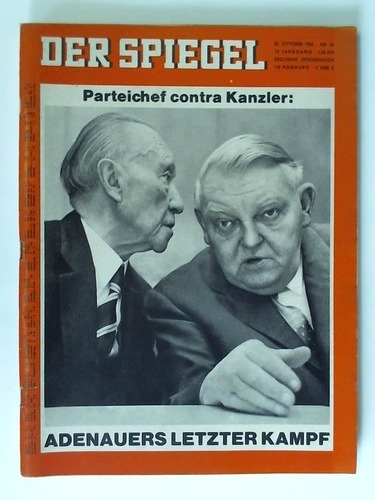 Spiegel, Der - 19. Jahrgang/1965, Nr. 43: Parteichef contra Kanzler - Adenauers letzter Kampf