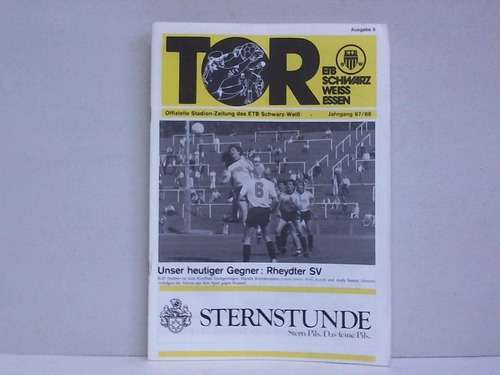 TOR - ETB Schwarz-Weiss Essen - Offizielle Stadion-Zeitung des ETB Schwarz-Wei - Jahrgang 87/88, Ausgabe 6: Unser heutiger Gegner: Rheydter SV