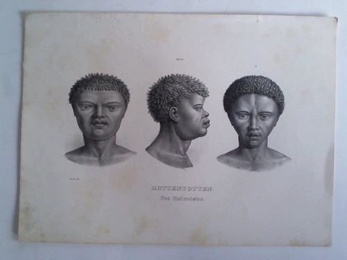 (Sdafrika/Namibia) - Honegger, J. - Hottentotten (Des Hottentotes) - Original-Lithographie