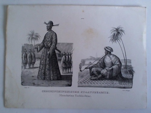 (China) - Honegger, J. - Chochinchinesische Staatsbeamte (Mandarins Cochinchine) - Original-Lithographie