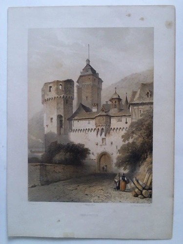 Oberlahnstein - 1 colorierte Original-Lithographie von P. Lauters