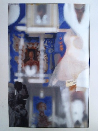 Dobe, Hans (1926 Danzig - 2013 Winsen/Aller) - 1 Collage: Fassadenansicht - Malerei auf Farbdruck von Photographie