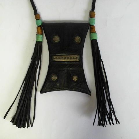 (Afrika) - Tuareg Halskette mit Anhnger und Kordel