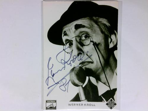 Kroll, Werner - Signierte Autogrammkarte