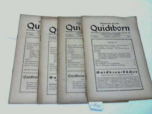 Quickborn, Mitteilungen aus dem - Vereinigung von Freunden der niederdeutsche Sprache und Literatur in Hamburg
