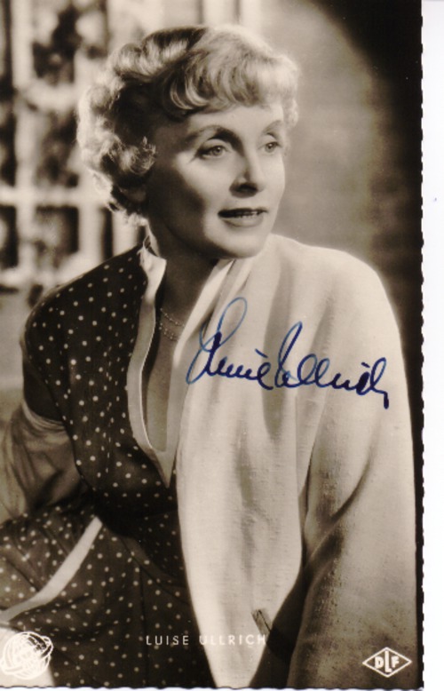 Ullrich, Luise - Signierte Autogrammkarte