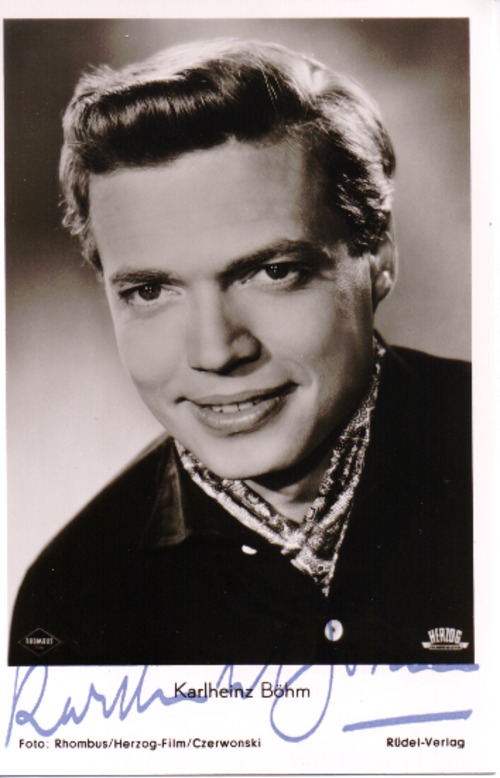 Bhm, Karlheinz - Signierte Autogrammkarte