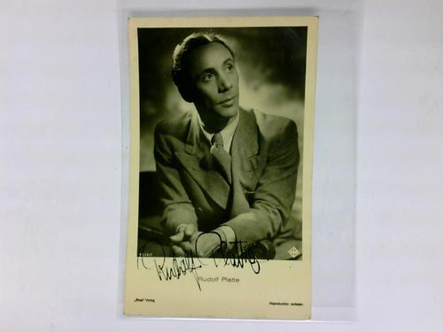 Platte, Rudolf - Signierte Autogrammkarte