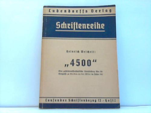 Weichelt, Heinrich - 4500 Eine geschichtswissenschaftliche Untersuchung ber die Ereignisse zu Werden an der Aller im Jahre 782