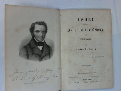 Diesterweg, Adolph - 1853! Jahrbuch fr Lehrer und Schulfreunde