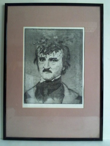 Poe, Edgar Allan - Brustportrt - Original-Radierung