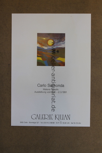 Sismondo, Carlo - Malerei - Grafik. Ausstellung vom 2. 2. bis 2. 3. 1991 - Plakat