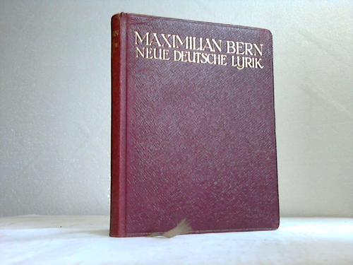 Bern, Maximilian - Neue deutsche Lyrik
