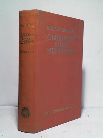 Werfel, Franz - Geheimnis eines Menschen. Novellen