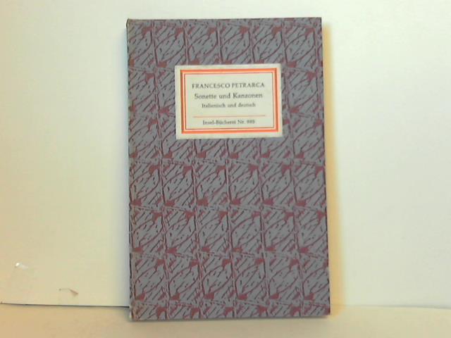 Petrarca, Francesco - Sonette und Kanzonen.