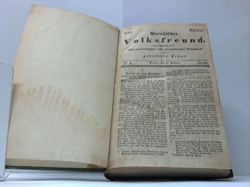 Preuischer Volksfreund - Ein gemeinntziges und unterhaltendes Volksblatt fr gebildete Leser