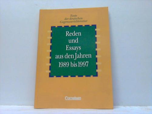 Boeger, Wilhelm (Hrsg.) - Reden und Essays aus den Jahren 1989 bis 1997