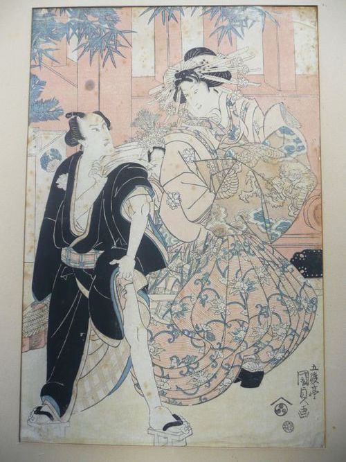 Kunisada, Utagawa (1786-1865) - Kolorierter Holzschnitt