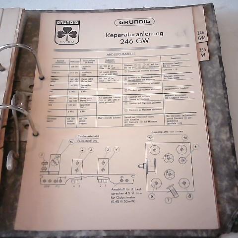 Grundig - Grundig. Reparaturanleitung fr 246 GW