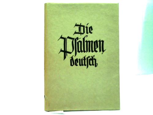 Weiser, Artur - Die Psalmen