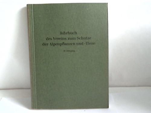 Schmidt, Paul - Jahrbuch des Vereins zum Schutze der Alpenpflanzen und -Tiere