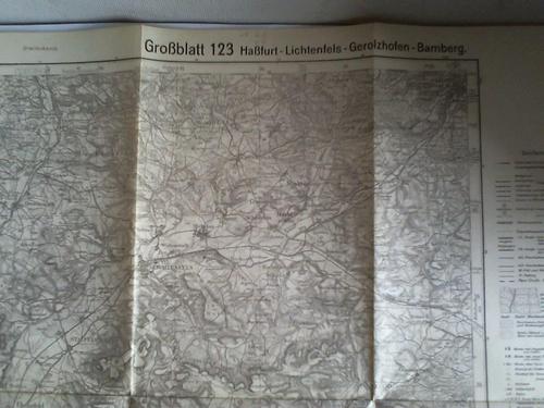 Karte des Deutschen Reiches - Groblatt 123: Hafurt - Lichtenfels - Gerolzhofen - Bamberg