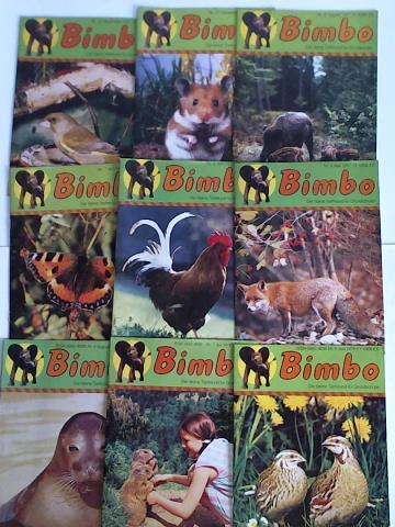 Bimbo - Der kleine Tierfreund fr Grundschler. Sammlung von 9 Heften aus 1977 und 1978