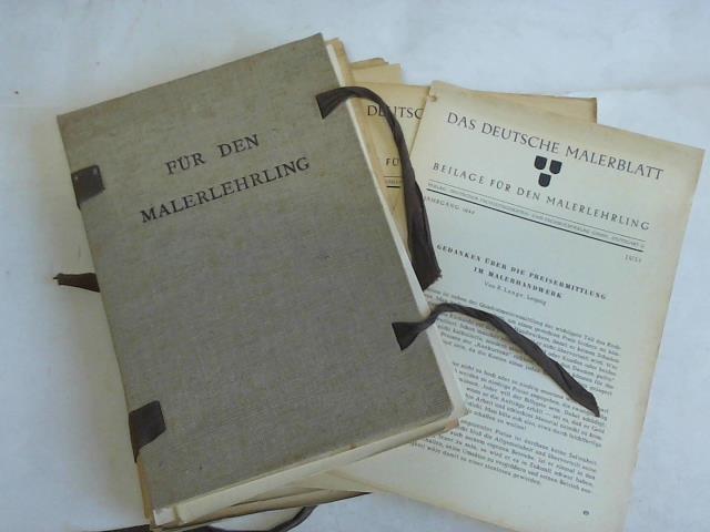 Fr den Malerlehrling/Das deutsche Malerblatt - Sammlung von 31 Heften