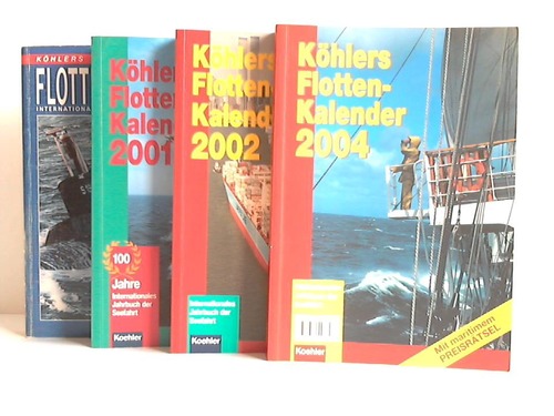 Khlers Flottenkalender - Internationales Jahrbuch der Seefahrt. 3 Bnde