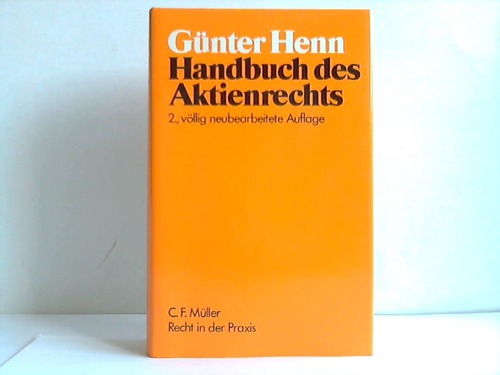 Henn, Gnter - Handbuch des Aktienrechts