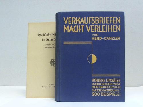Herd-Canzler - Verkaufsbriefen Macht verleihen. Hhere Umstze durch bessere Wege der brieflichen Massenwerbung. 200 Beispiele