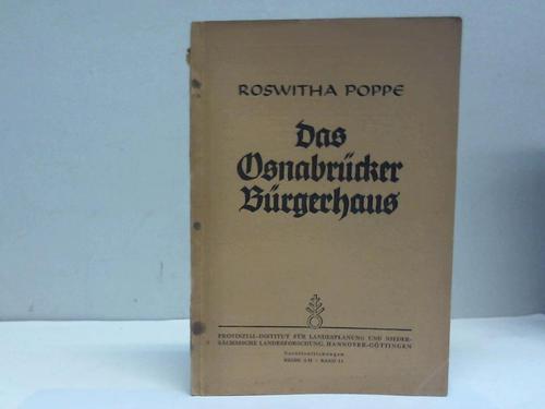 Poppe, Roswitha - Das Osnabrcker Brgerhaus