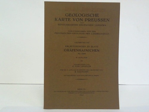 Linstow, O. von / Naumann, E. - Erluterungen zu Blatt Grfenhainichen. Nr. 2389