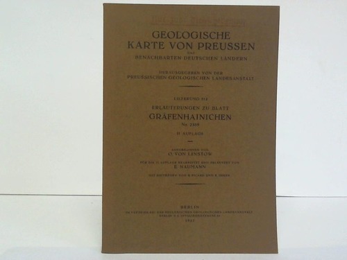 Linstow, O. von / Naumann, E. - Erluterungen zu Blatt Grfenhainichen. Nr. 2389