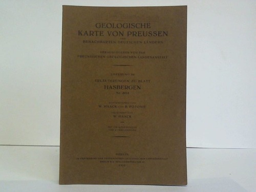 Haack, W. / Potonie, R. - Erluterungen zu Blatt Hasbergen, Nr. 2010