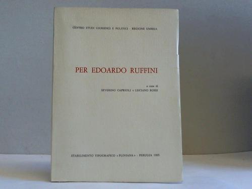 Centro Studi Giuridici e Politici - Per Edoardo Ruffini