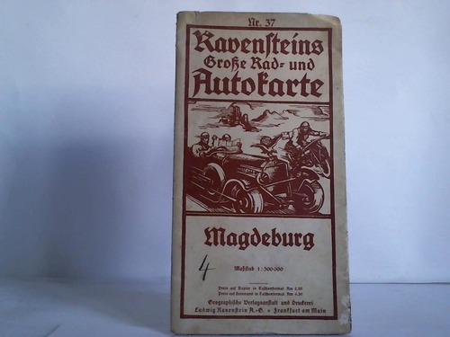 Magdeburg - Magdeburg. Ravensteins Groe Rad und Autokarte. Nr. 37
